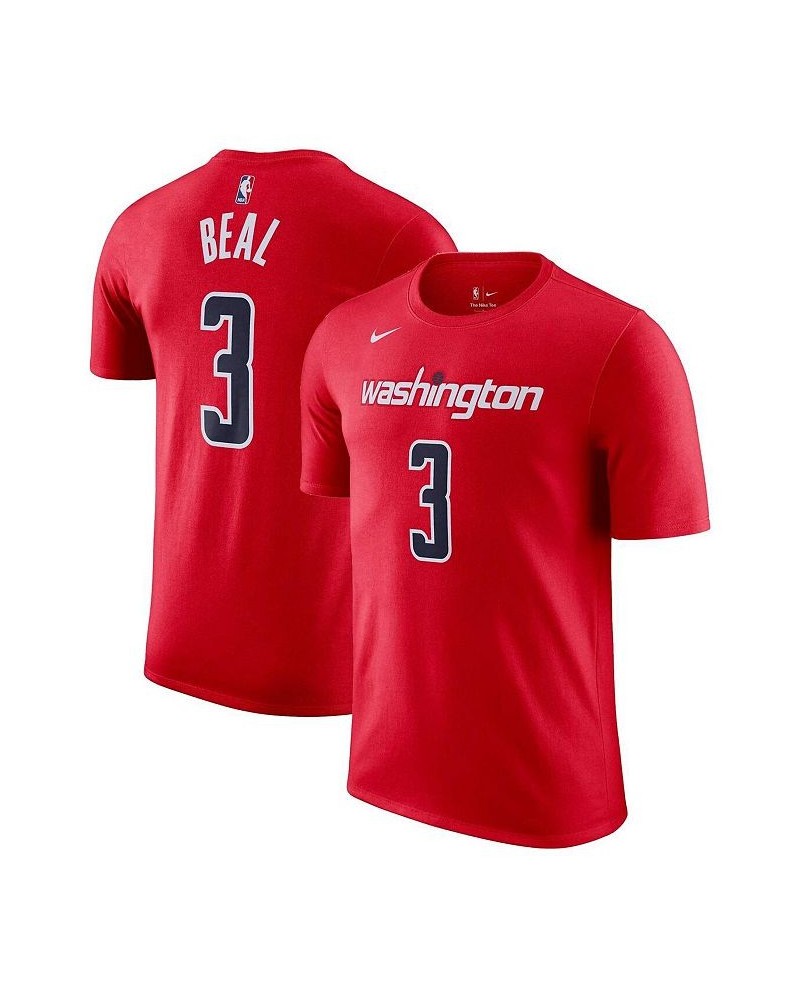 Men's Bradley Beal Red Washington Wizards Icon 2022/23 Name and Number T-shirt $20.87 T-Shirts