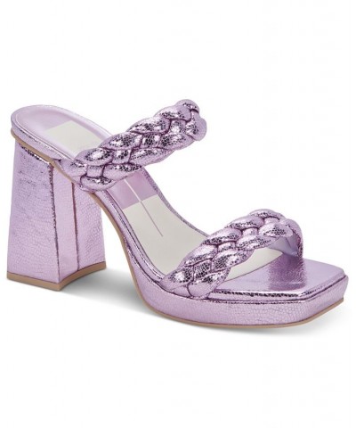 Women's Ashby Braided Two-Band Platform Sandals PD09 $73.50 Shoes