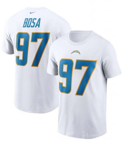 Men's Joey Bosa White Los Angeles Chargers Player Name and Number T-shirt $21.60 T-Shirts