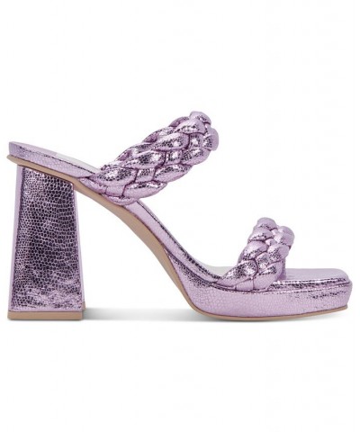 Women's Ashby Braided Two-Band Platform Sandals PD09 $73.50 Shoes