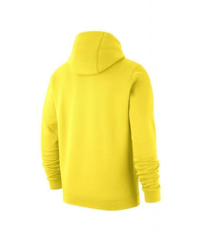 Men's Yellow Brazil National Team Club Primary Pullover Hoodie $35.20 Sweatshirt