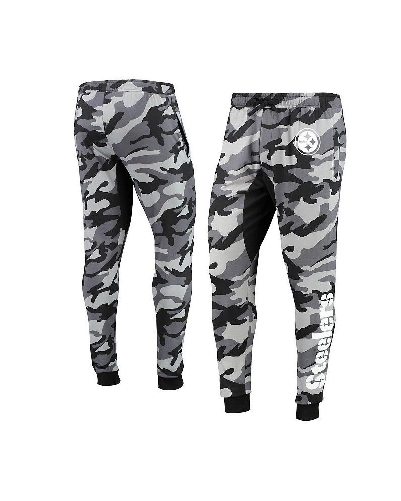 Men's Black Pittsburgh Steelers Camo Jogger Pants $42.39 Pants