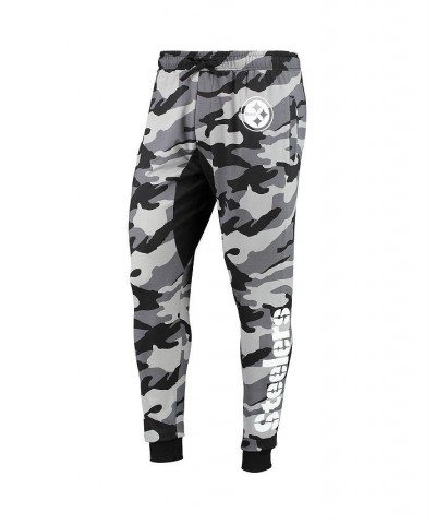 Men's Black Pittsburgh Steelers Camo Jogger Pants $42.39 Pants