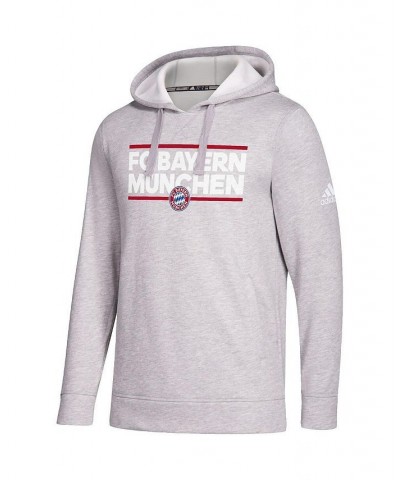 Men's Heathered Gray Bayern Munich Lockup Pullover Hoodie $26.32 Sweatshirt