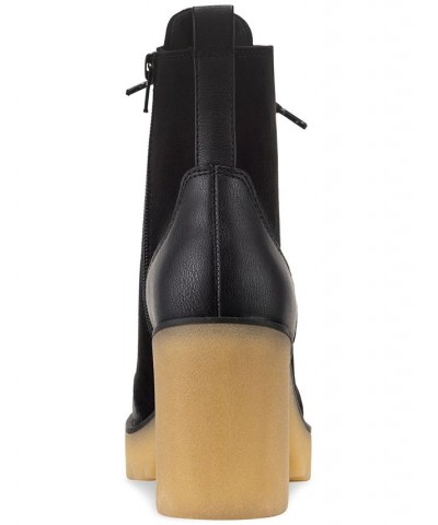 Lennonn Lace-Up Booties Black $21.57 Shoes