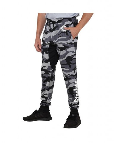 Men's Black Pittsburgh Steelers Camo Jogger Pants $42.39 Pants