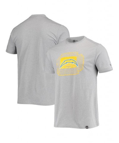 Men's Gray Los Angeles Chargers Stadium T-shirt $15.91 T-Shirts