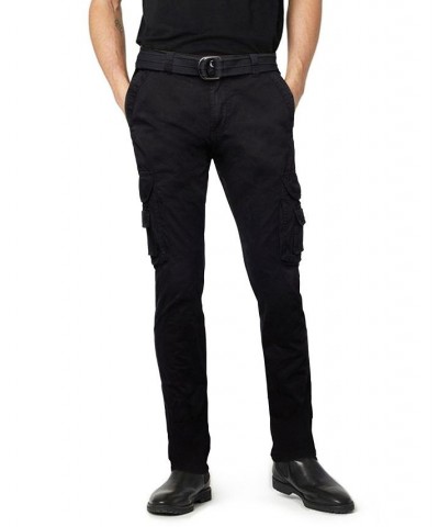 Men's Belted Cargo Pants Black $41.34 Pants