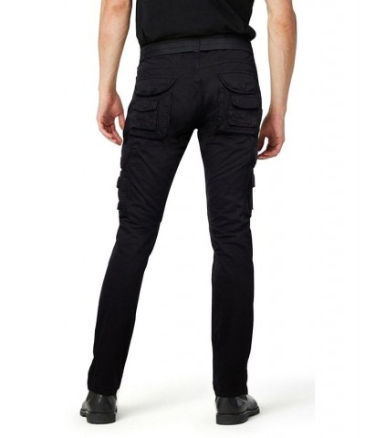 Men's Belted Cargo Pants Black $41.34 Pants