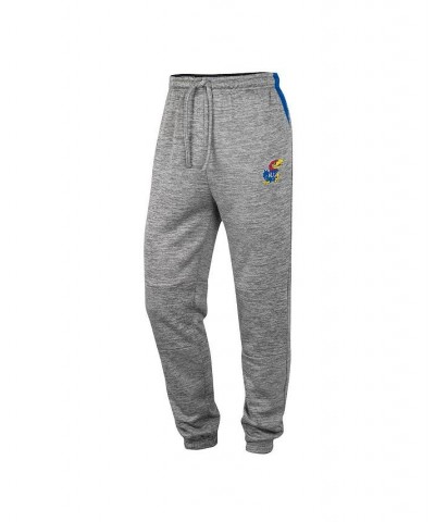 Men's Gray Kansas Jayhawks Worlds to Conquer Sweatpants $34.19 Pants