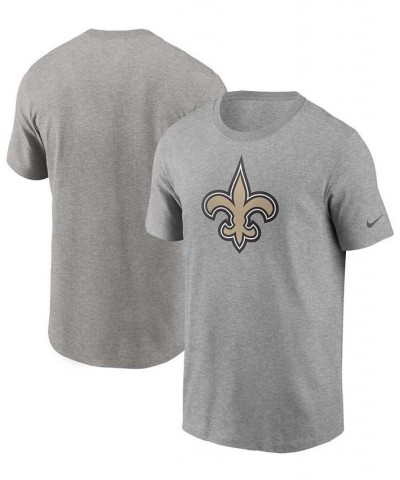 Men's Heathered Gray New Orleans Saints Primary Logo T-shirt $21.59 T-Shirts