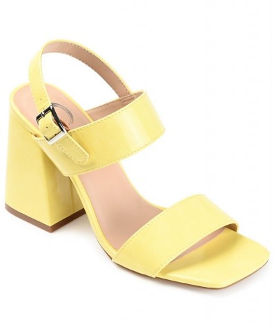 Women's Adras Sandal Yellow $41.80 Shoes