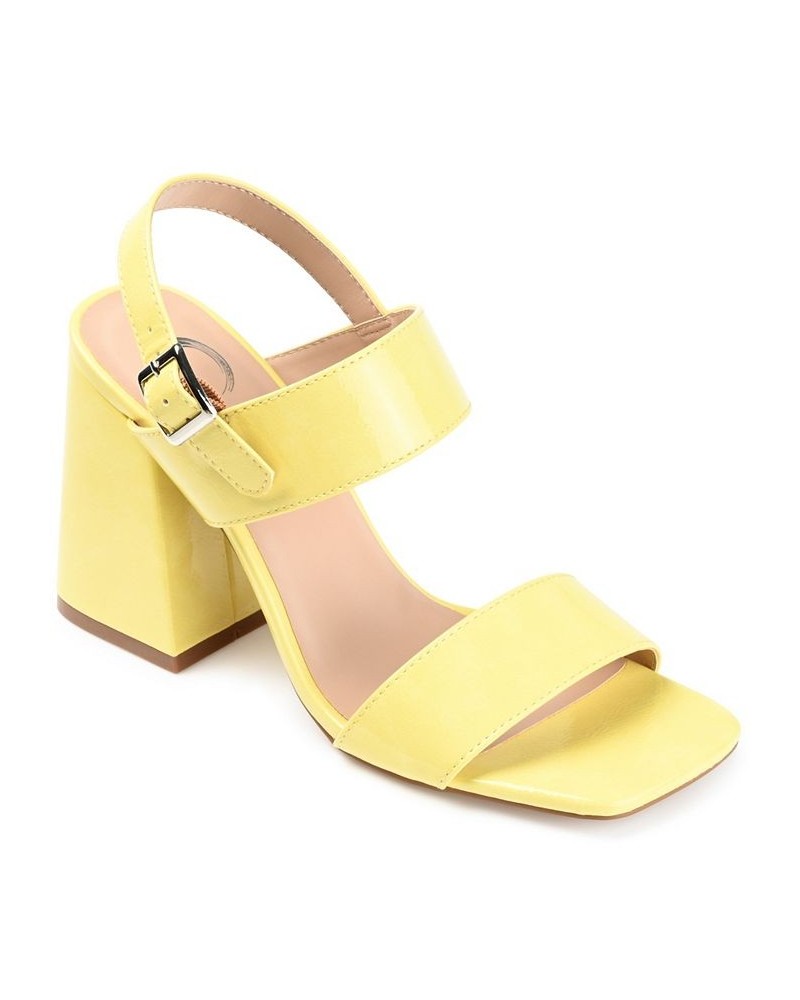 Women's Adras Sandal Yellow $41.80 Shoes