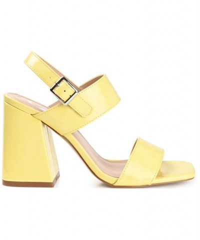 Women's Adras Sandal Yellow $41.80 Shoes