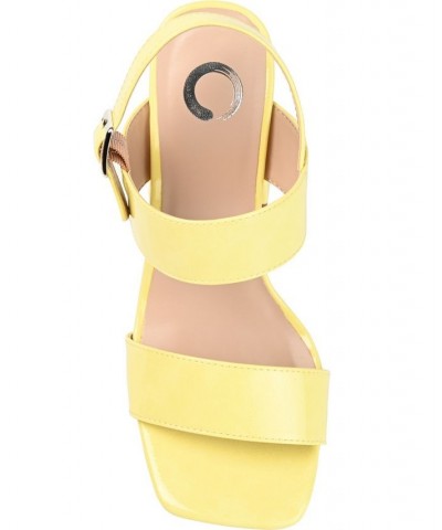 Women's Adras Sandal Yellow $41.80 Shoes