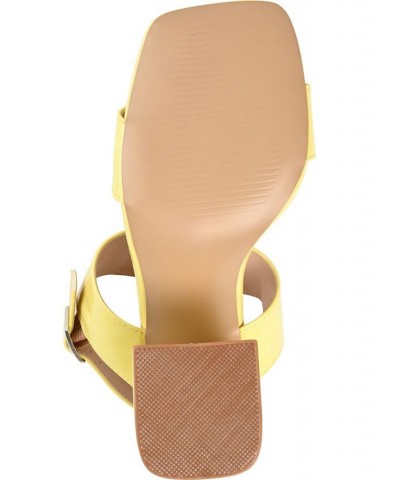 Women's Adras Sandal Yellow $41.80 Shoes