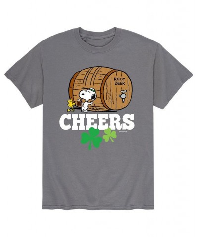 Men's Peanuts Cheers T-Shirt Gray $17.15 T-Shirts