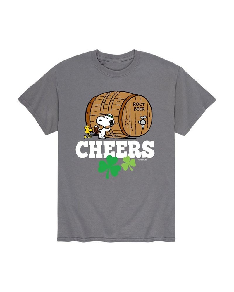 Men's Peanuts Cheers T-Shirt Gray $17.15 T-Shirts