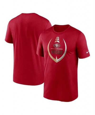 Men's Scarlet San Francisco 49ers Icon Legend Performance T-shirt $23.19 T-Shirts