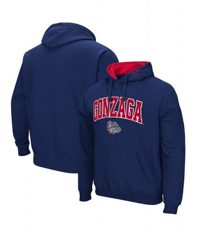 Men's Navy Gonzaga Bulldogs Arch and Logo Pullover Hoodie $25.30 Sweatshirt