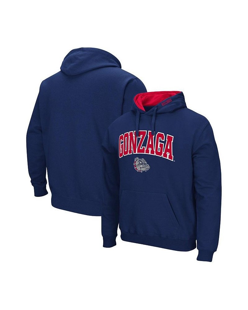 Men's Navy Gonzaga Bulldogs Arch and Logo Pullover Hoodie $25.30 Sweatshirt