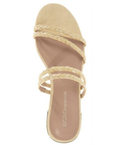 Women's Dexti Slip-on Flat Sandal Ivory/Cream $46.28 Shoes