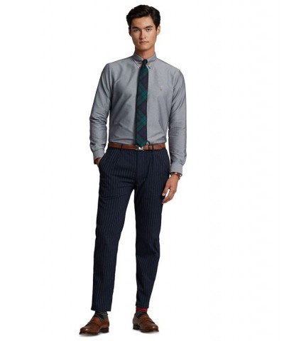 Men's Classic-Fit Performance Oxford Shirt Gray $54.76 Shirts