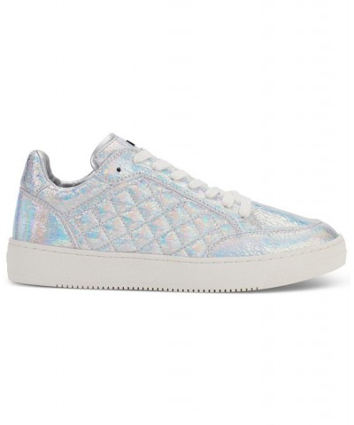 Women's Oriel Quilted Lace-Up Low-Top Sneakers Eggnog $77.91 Shoes