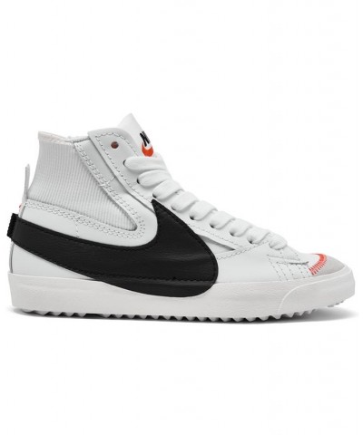 Men's Blazer Mid '77 Jumbo Swoosh Casual Sneakers White $40.00 Shoes