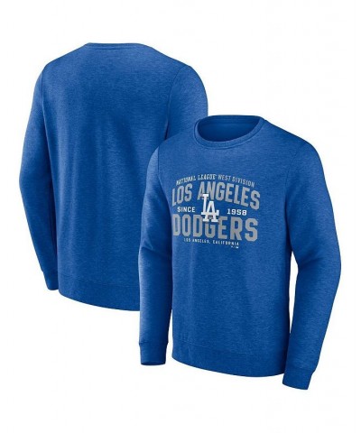 Men's Branded Heathered Royal Los Angeles Dodgers Classic Move Pullover Sweatshirt $28.00 Sweatshirt