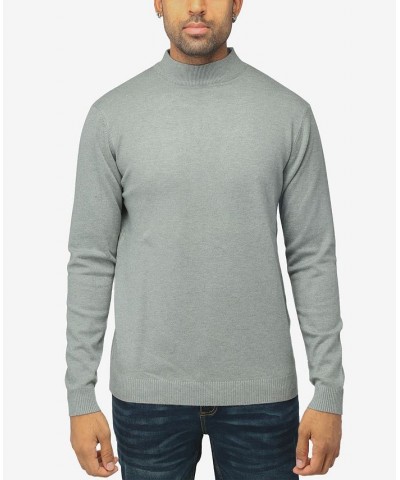 Men's Basic Mock Neck Midweight Pullover Sweater Sage $35.10 Sweaters