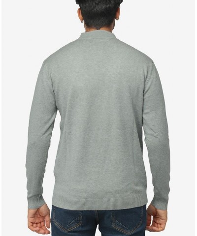 Men's Basic Mock Neck Midweight Pullover Sweater Sage $35.10 Sweaters