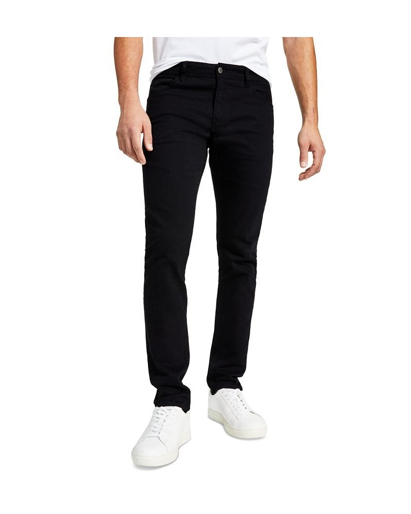 Men's 5 Pocket Skinny Denim Jeans Black $36.00 Jeans