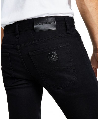 Men's 5 Pocket Skinny Denim Jeans Black $36.00 Jeans