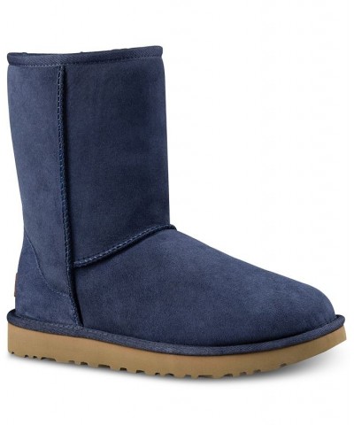 Women's Classic II Short Boots Blue $81.00 Shoes