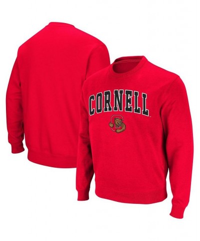 Men's Red Cornell Big Red Arch and Logo Crew Neck Sweatshirt $25.80 Sweatshirt