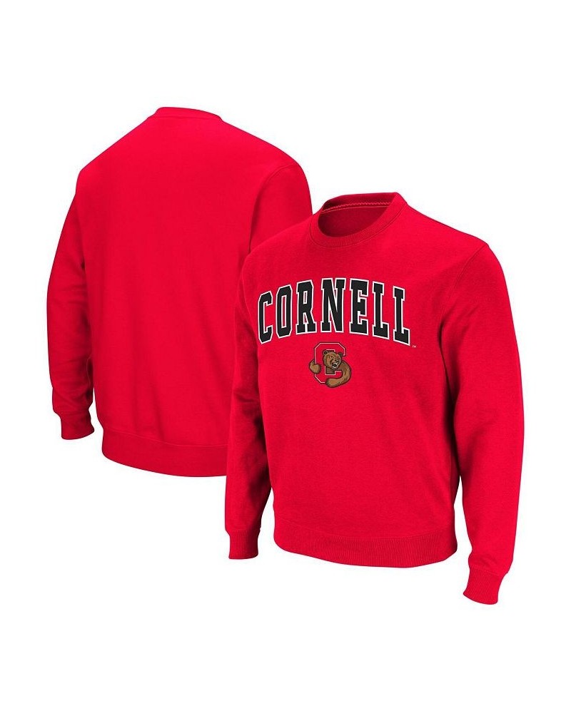 Men's Red Cornell Big Red Arch and Logo Crew Neck Sweatshirt $25.80 Sweatshirt