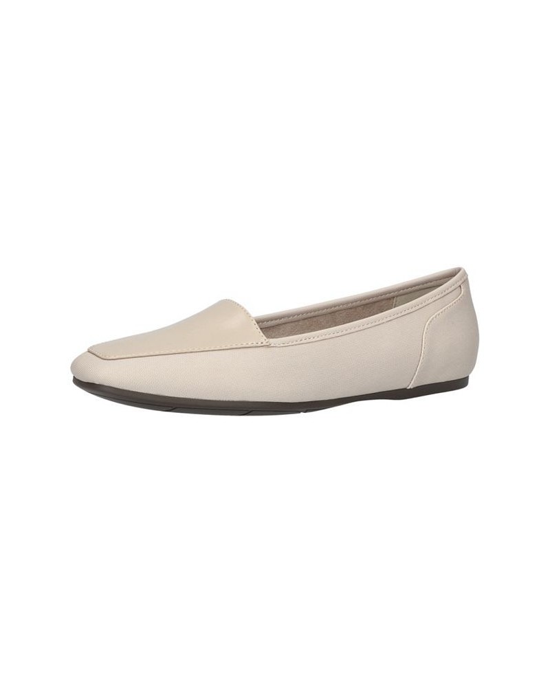 Women's Thrill Square Toe Comfort Flats Tan/Beige $31.20 Shoes