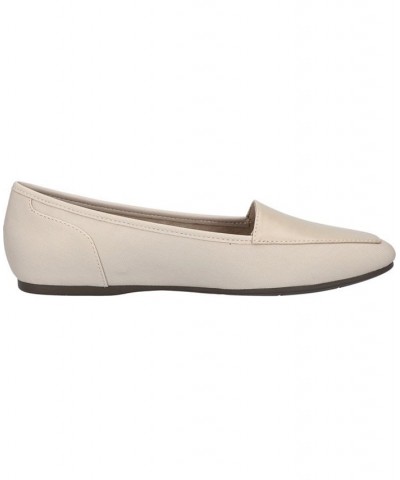 Women's Thrill Square Toe Comfort Flats Tan/Beige $31.20 Shoes