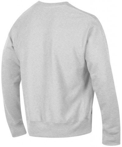 Men's Gray Maryland Terrapins Arch Over Logo Reverse Weave Pullover Sweatshirt $40.80 Sweatshirt