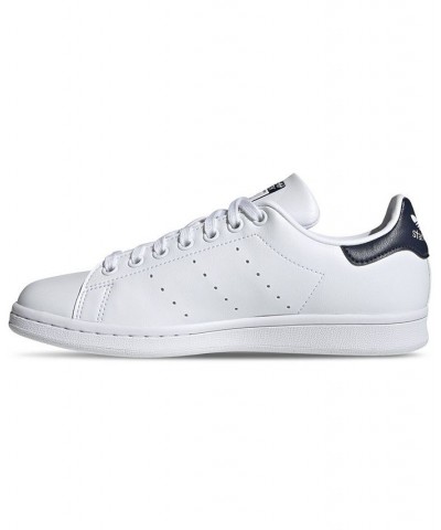 Women's Originals Stan Smith Primegreen Casual Sneakers Footwear White, Navy $45.00 Shoes