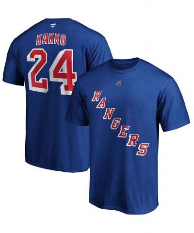 Men's Kaapo Kakko Blue New York Rangers Player Authentic Stack Name and Number T-shirt $19.03 T-Shirts