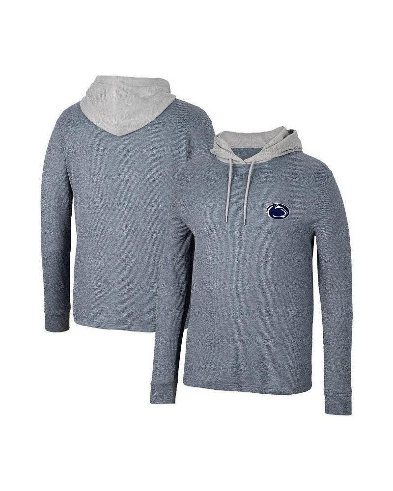 Men's Navy Penn State Nittany Lions Ballot Waffle-Knit Thermal Long Sleeve Hoodie T-shirt $32.20 T-Shirts