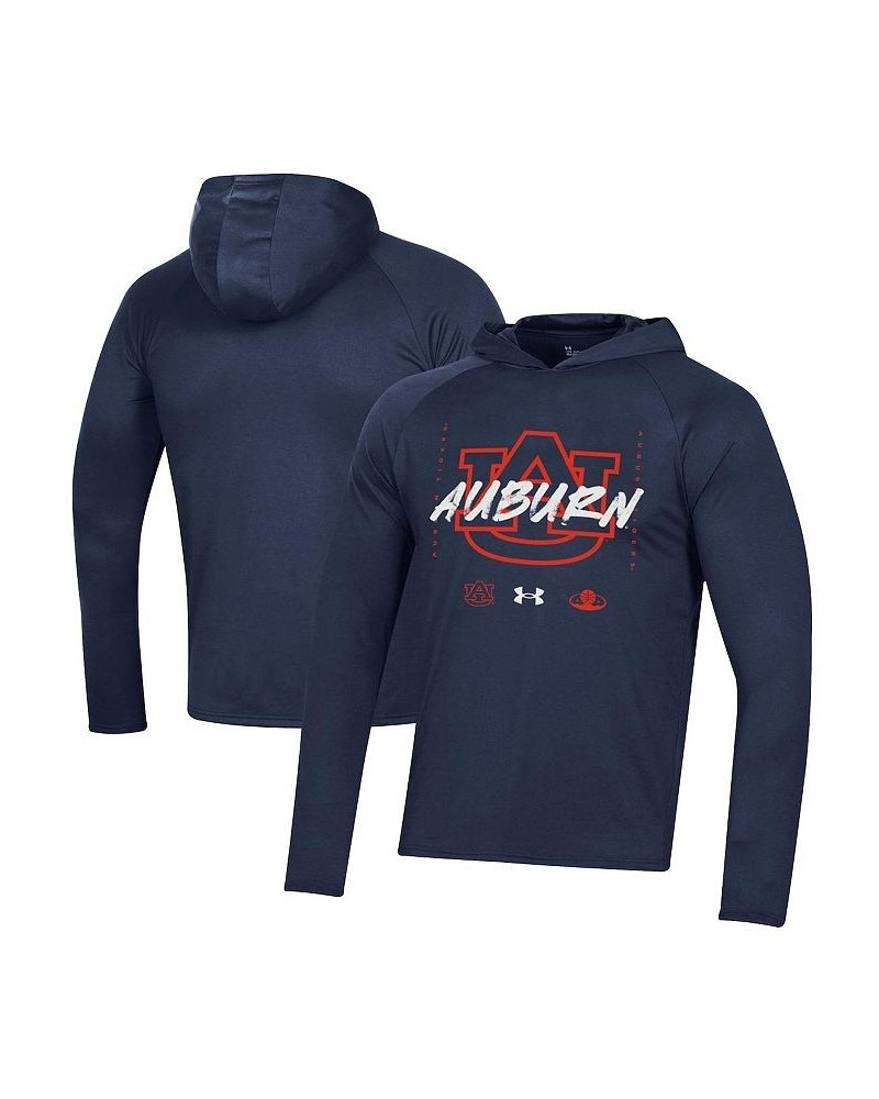 Men's Navy Auburn Tigers On Court Shooting Long Sleeve Hoodie T-shirt $34.19 T-Shirts