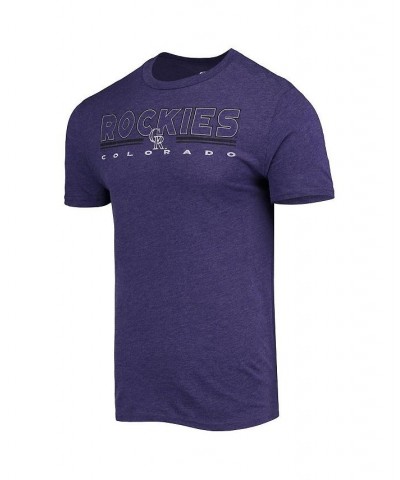 Men's Purple, Black Colorado Rockies Meter T-shirt and Pants Sleep Set $28.00 Pajama