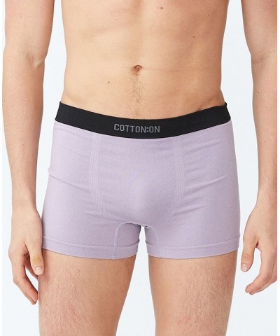 Men's Regular Seamless Trunks Purple $10.50 Underwear