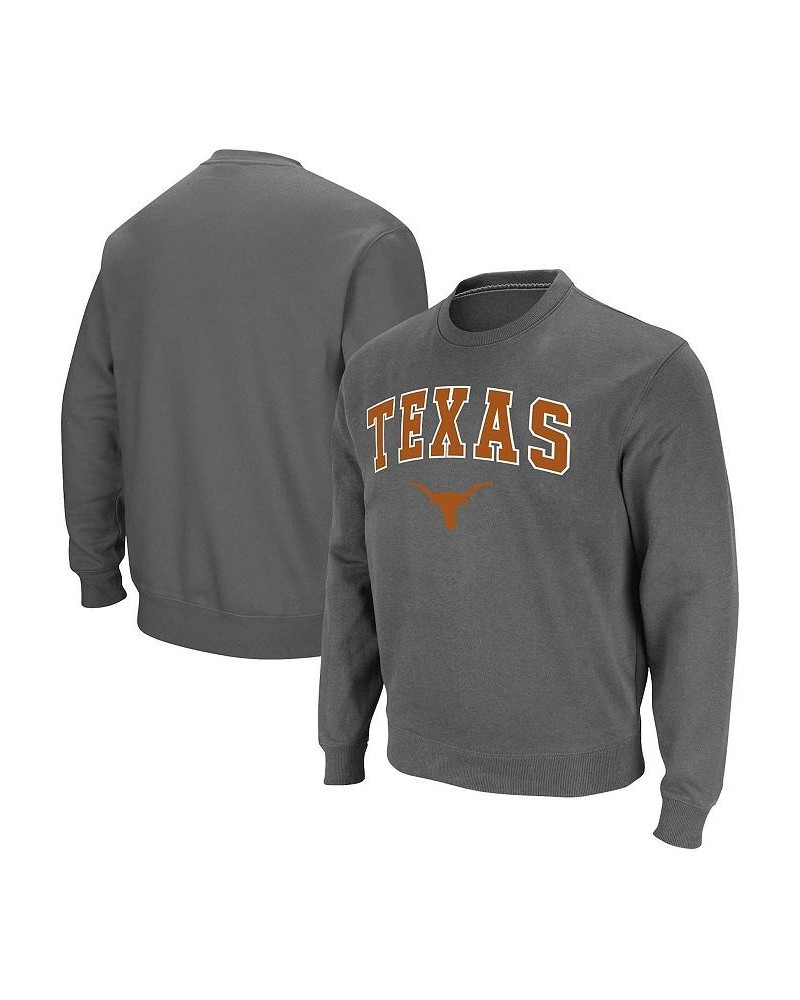 Men's Charcoal Texas Longhorns Arch & Logo Pullover Sweatshirt $23.65 Sweatshirt