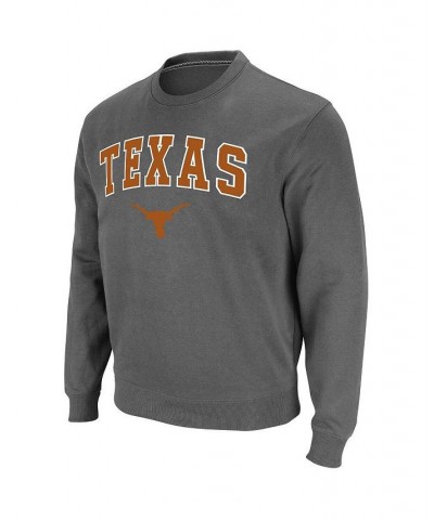 Men's Charcoal Texas Longhorns Arch & Logo Pullover Sweatshirt $23.65 Sweatshirt