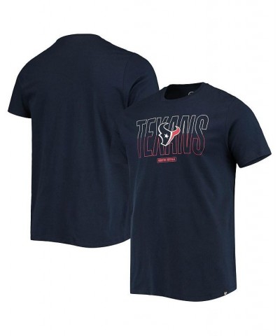 Men's '47 Navy Houston Texans Split Squad Super Rival T-shirt $15.84 T-Shirts