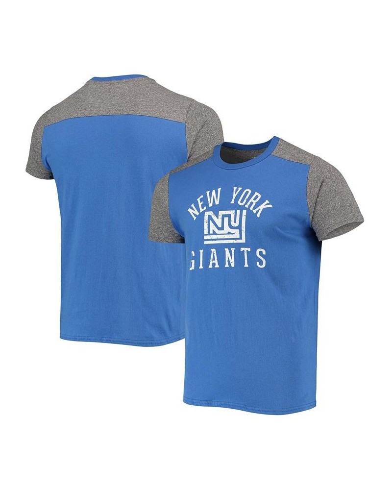 Men's Royal, Heathered Gray New York Giants Gridiron Classics Field Goal Slub T-shirt $23.10 T-Shirts